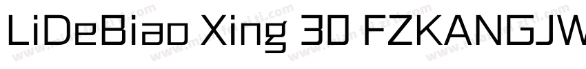 LiDeBiao Xing 30 FZKANGJW GB1 0字体转换